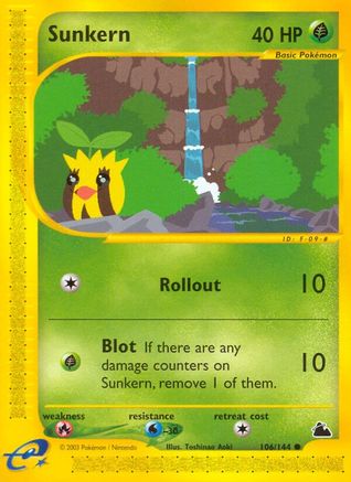 Sunkern (106) Reverse Holofoil - Skyridge