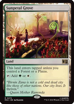 Sunpetal Grove (272) Surge Foil - Commander: Marvel Super Heroes