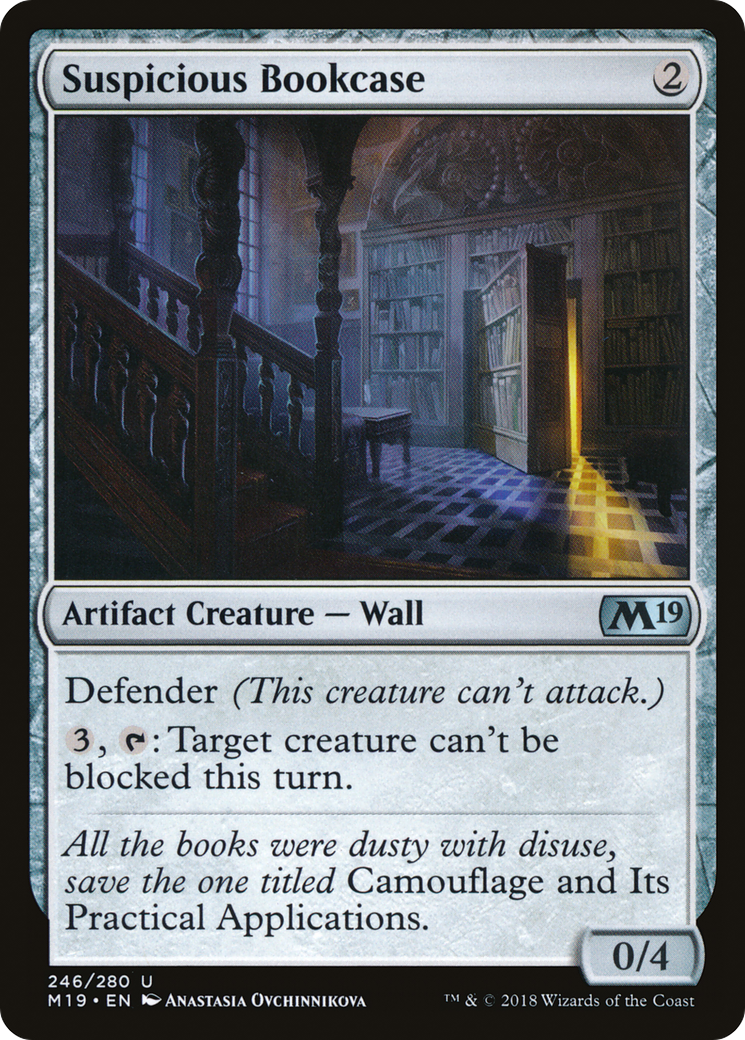 Suspicious Bookcase (246) - Core Set 2019 Foil