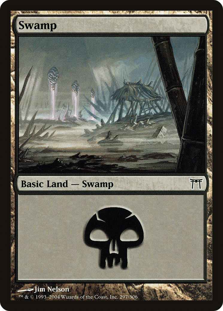 Swamp (297) Foil - Champions of Kamigawa