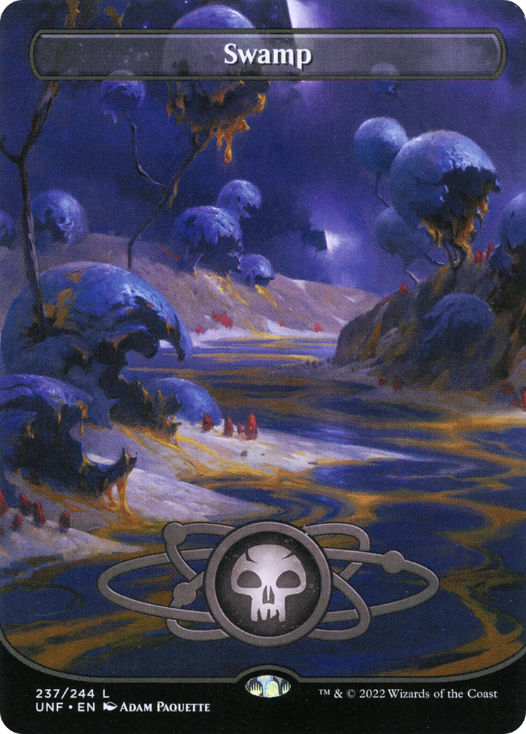 Swamp (Borderless) (237) - Unfinity Foil