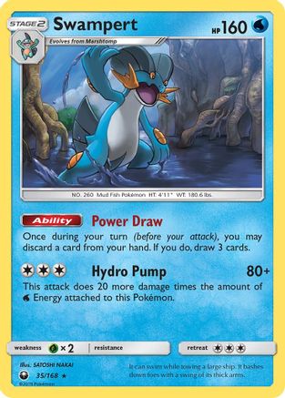 Swampert (35) Reverse Holofoil - Celestial Storm