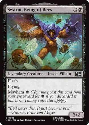 Swarm, Being of Bees (799) Foil - Commander: Marvel Super Heroes