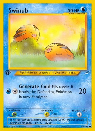 Swinub (84) (1st Edition) - Neo Destiny