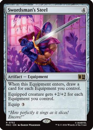 Swordsman's Steel (752) - Commander: Marvel Super Heroes