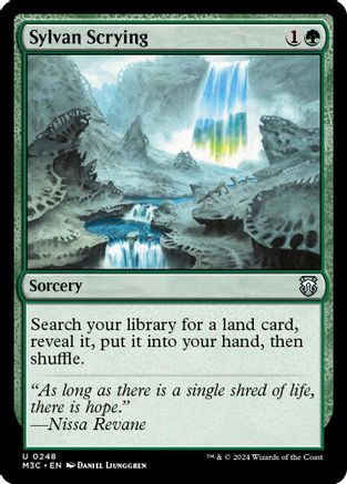 Sylvan Scrying (248) Ripple Foil - Commander: Modern Horizons 3