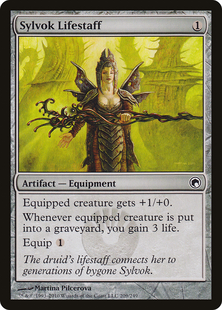 Sylvok Lifestaff (209) - Scars of Mirrodin