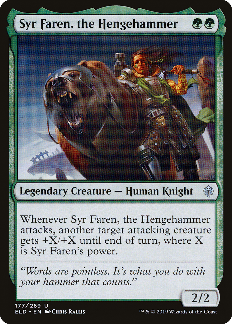 Syr Faren, the Hengehammer (177) - Throne of Eldraine Foil