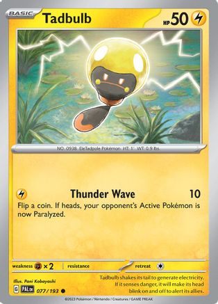 Tadbulb (77) Reverse Holofoil - Paldea Evolved