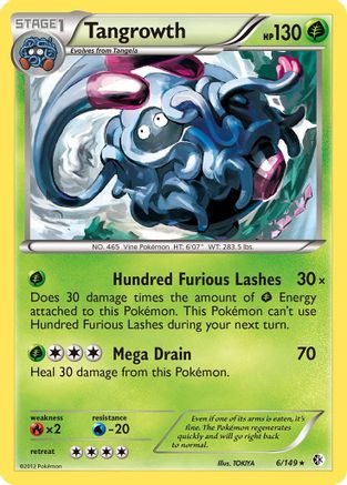 Tangrowth (6) Reverse Holofoil - Boundaries Crossed