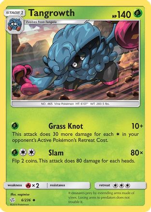 Tangrowth (6) Reverse Holofoil - Cosmic Eclipse