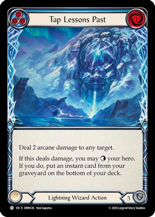 Tap Lessons Past (Blue) (OMN126) Rainbow Foil - Omens of the Third Age