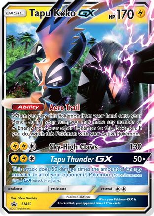 Tapu Koko GX (SM50) Holofoil - Black Star Promos