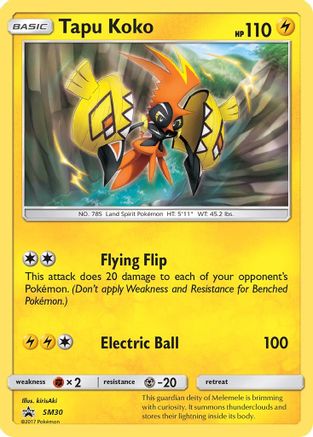 Tapu Koko (SM30) Holofoil - Black Star Promos