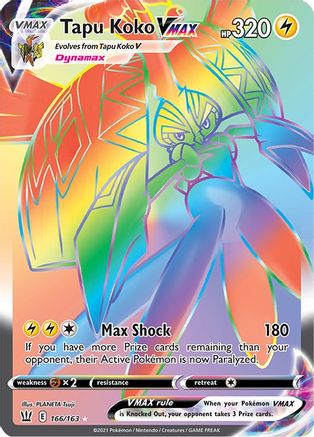 Tapu Koko VMAX (166) Holofoil - Battle Styles