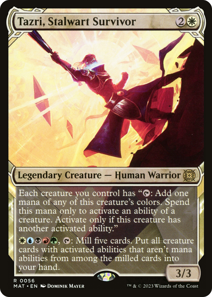 Tazri, Stalwart Survivor (Showcase) (056) - March of the Machine: The Aftermath Foil