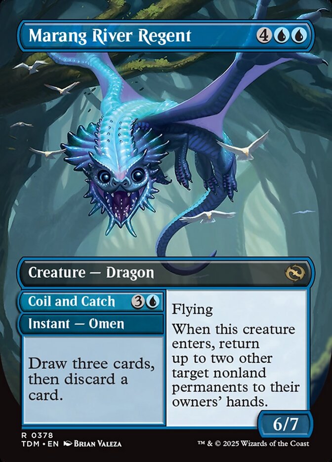 Marang River Regent // Coil and Catch (Borderless) (378) - Tarkir: Dragonstorm