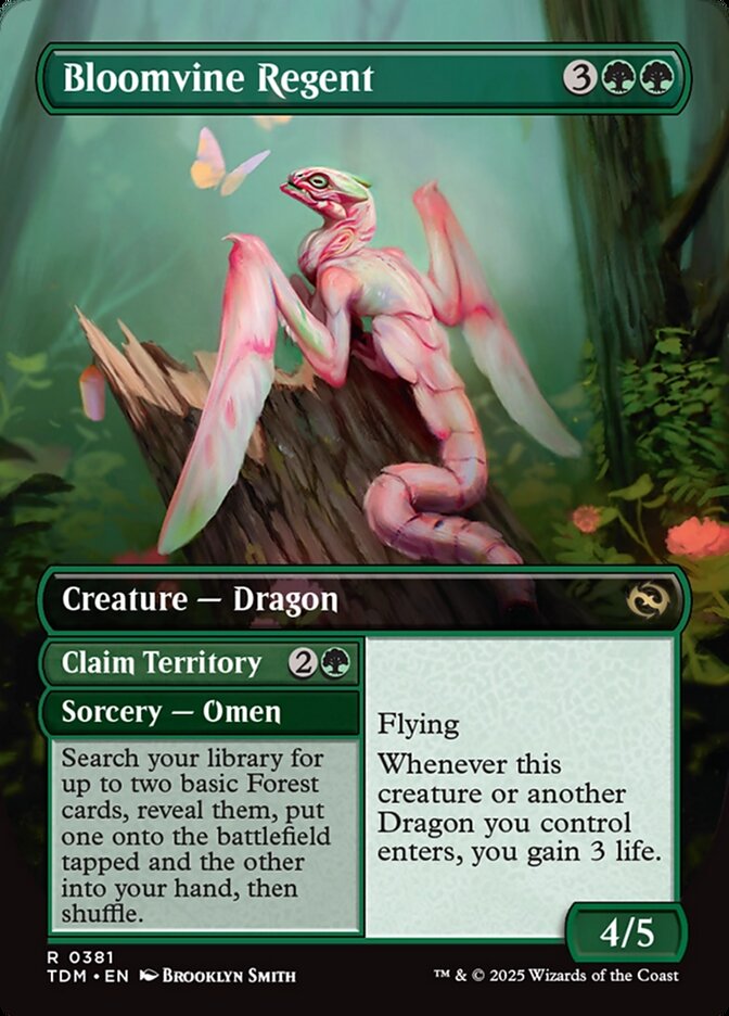 Bloomvine Regent // Claim Territory (Borderless) (381) - Tarkir: Dragonstorm