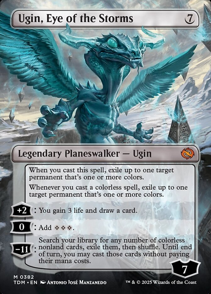 Ugin, Eye of the Storms // Ugin, Eye of the Storms (Borderless) (382) - Tarkir: Dragonstorm