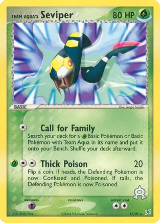 Team Aqua's Seviper (17) - Team Magma vs Team Aqua