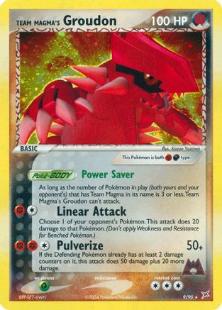 Team Magma's Groudon (9) Reverse Holofoil - Team Magma vs Team Aqua