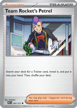 Team Rocket's Petrel (207) - Ascended Heroes