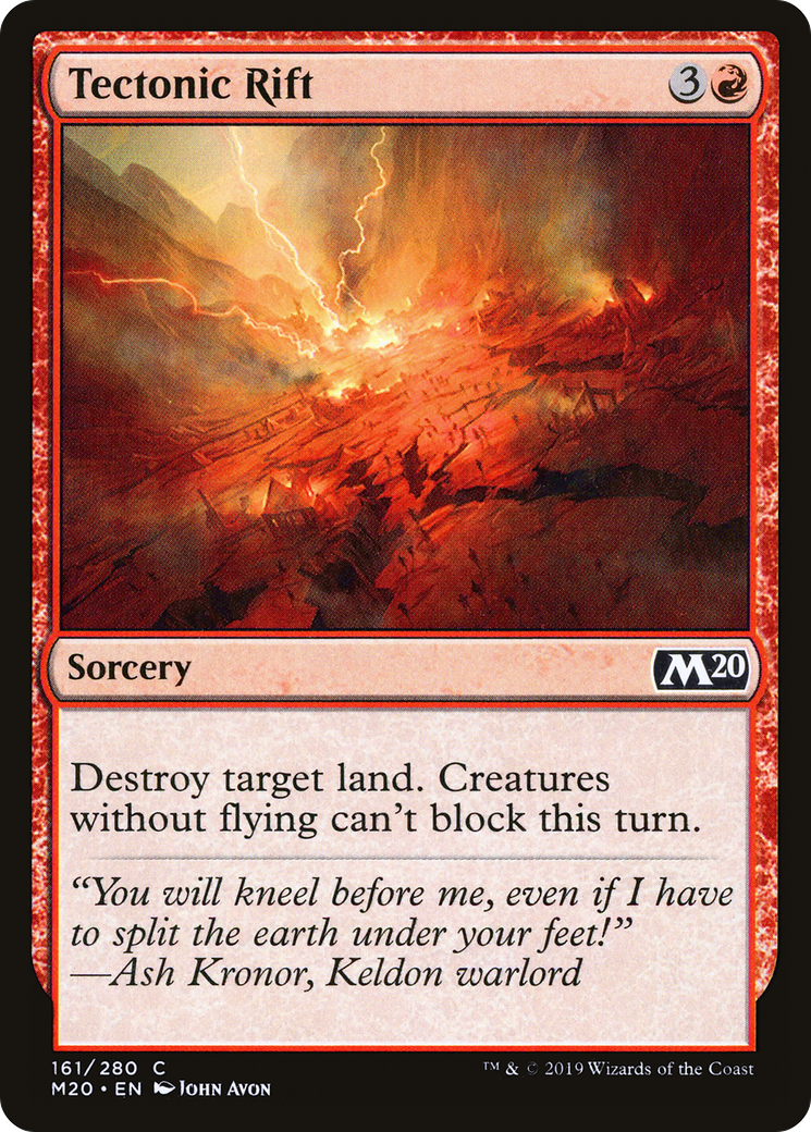 Tectonic Rift (161) - Core Set 2020 Foil