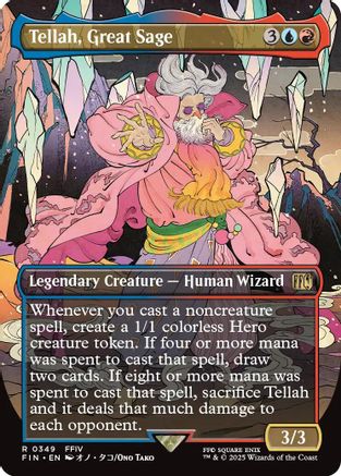 Tellah, Great Sage (Borderless) (349) Foil - FINAL FANTASY