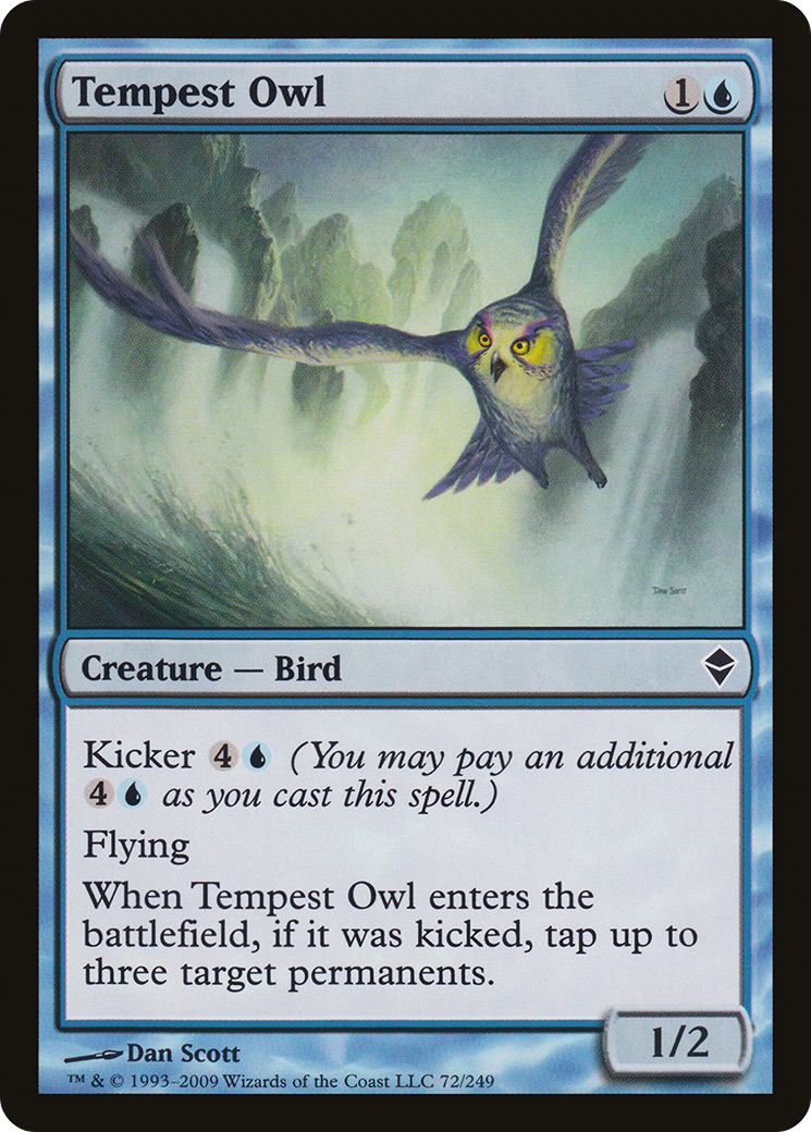 Tempest Owl (072) - Zendikar Foil
