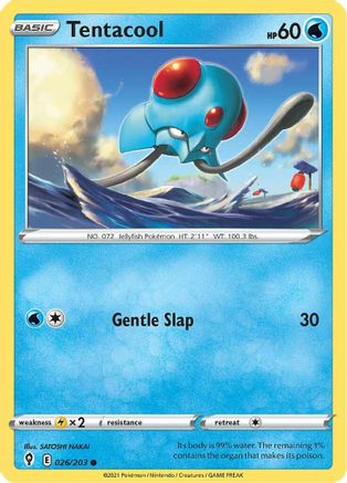 Tentacool (26) Reverse Holofoil - Evolving Skies