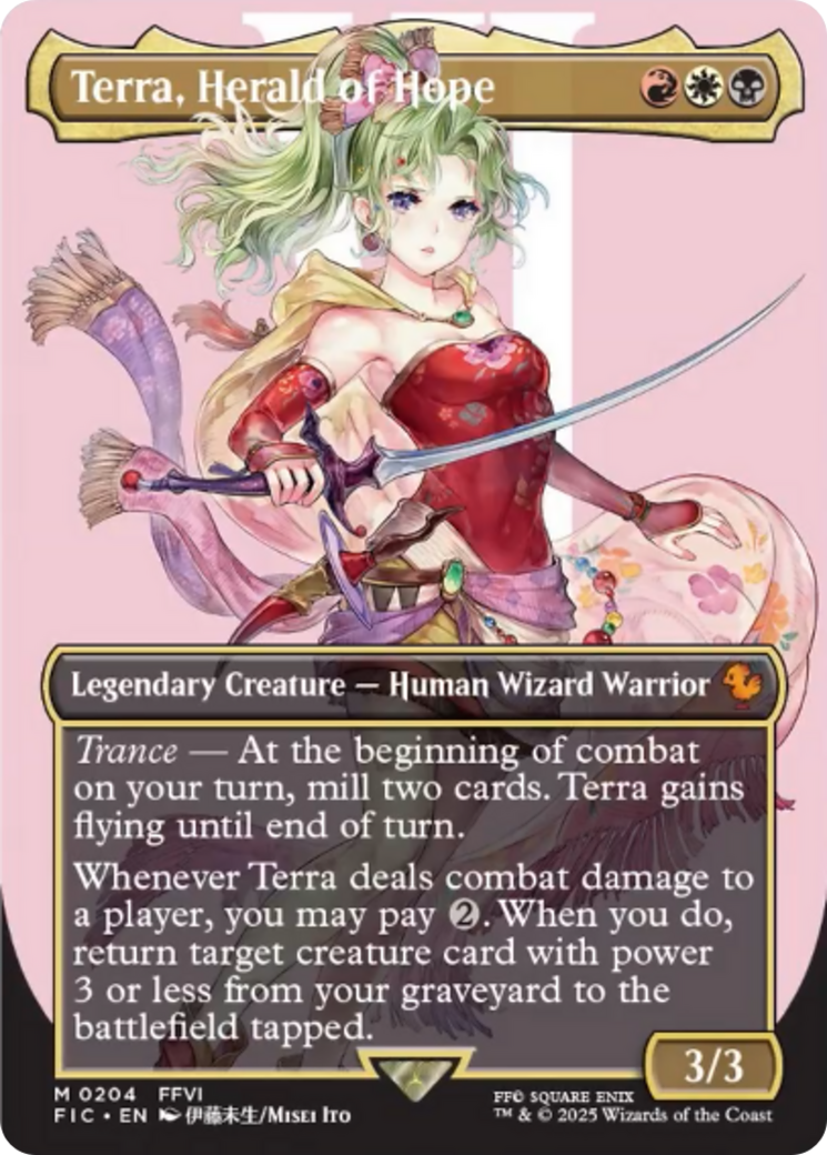 Terra, Herald of Hope (Borderless) (204) - Commander: FINAL FANTASY