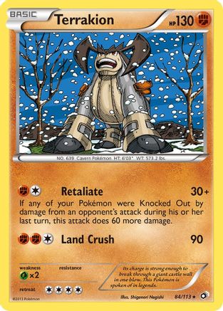 Terrakion (84) Reverse Holofoil - Legendary Treasures