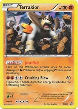 Terrakion (BW71) Holofoil - Black Star Promos