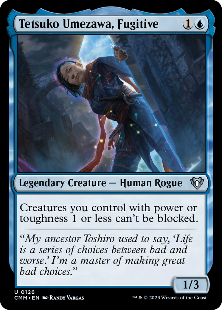 Tetsuko Umezawa, Fugitive (126) Foil - Commander Masters