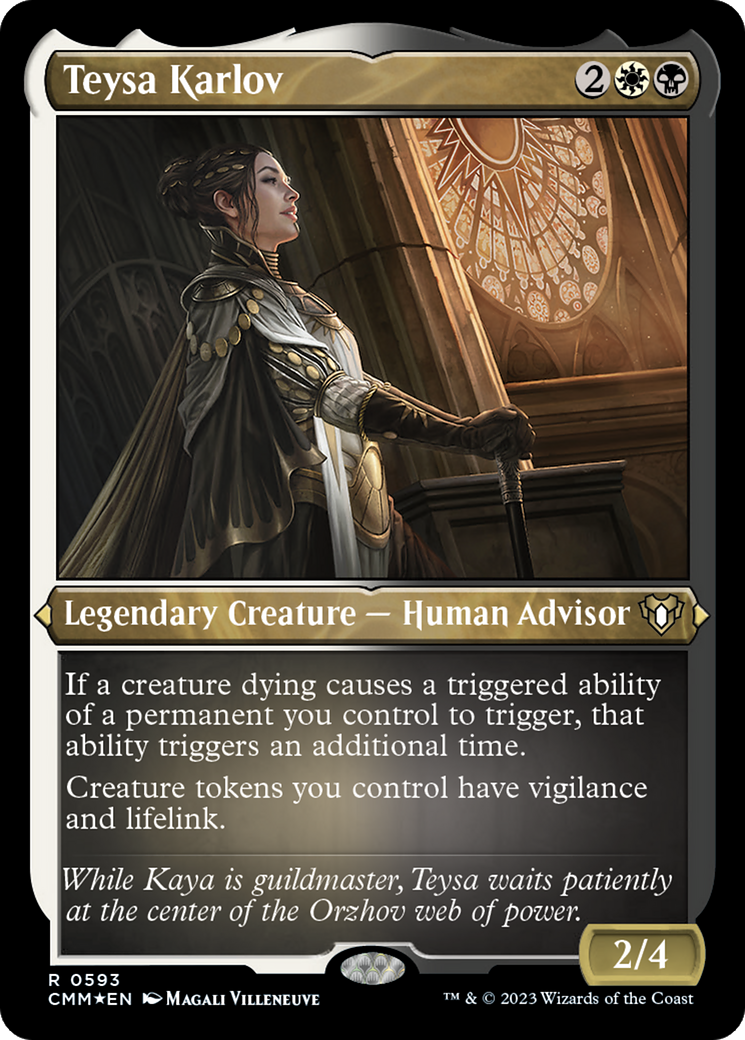 Teysa Karlov (593) Etched Foil - Commander Masters