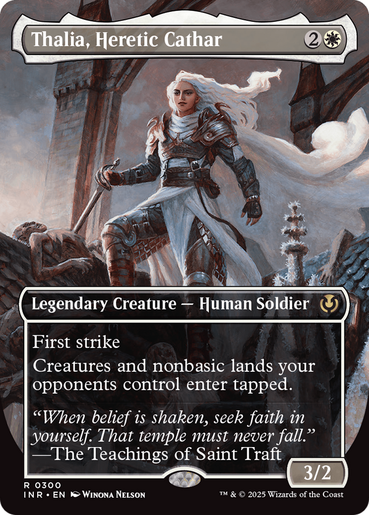 Thalia, Heretic Cathar (Borderless) (300) Foil - Innistrad Remastered