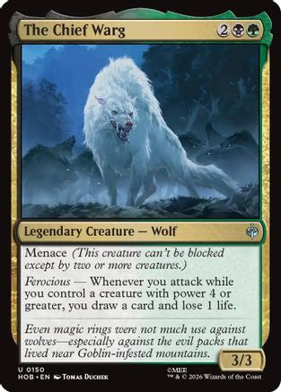 The Chief Warg (150) Foil - The Hobbit