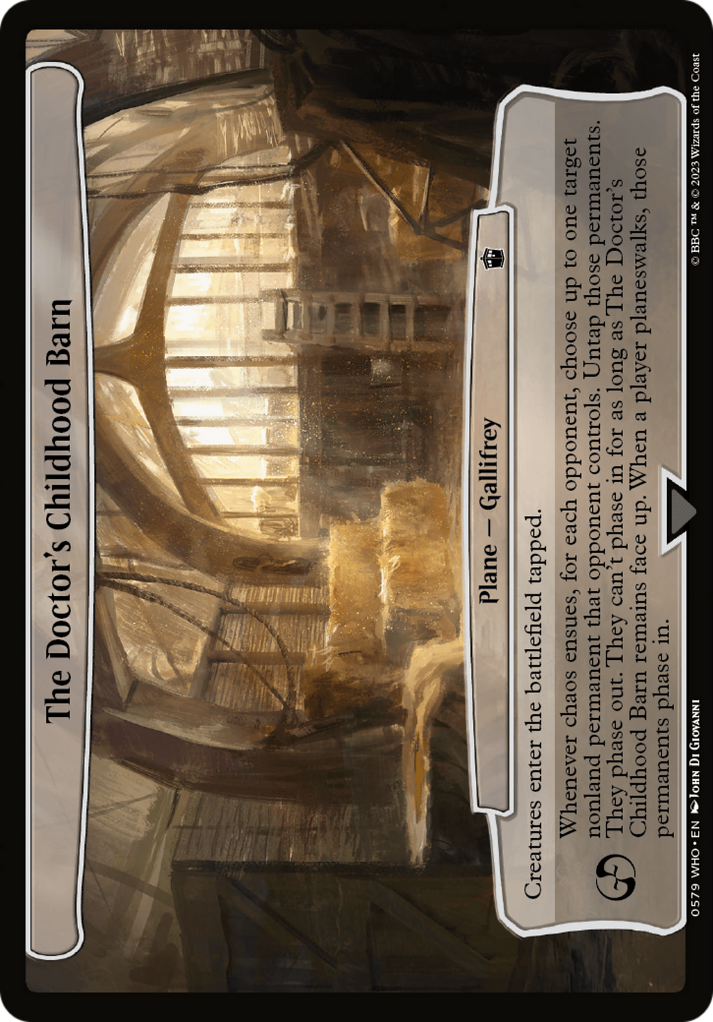 The Doctor's Childhood Barn (579) - Doctor Who