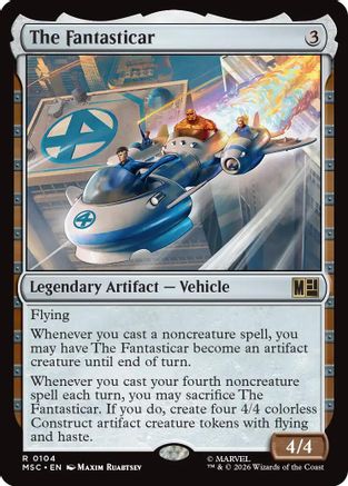 The Fantasticar (104) Surge Foil - Commander: Marvel Super Heroes