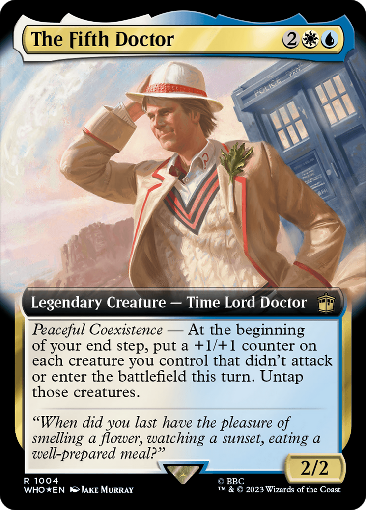 The Fifth Doctor (Extended Art) (1004) Surge Foil - Doctor Who