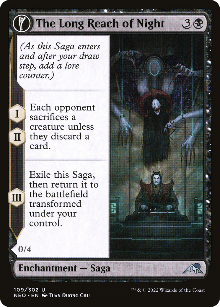 The Long Reach of Night (109) - Kamigawa: Neon Dynasty Foil