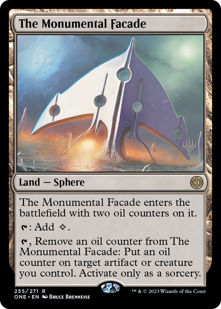 The Monumental Facade (255) - Phyrexia: All Will Be One Promos Foil