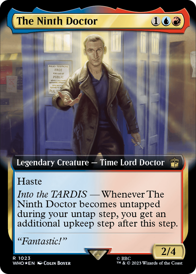 The Ninth Doctor (Extended Art) (1023) Surge Foil - Doctor Who