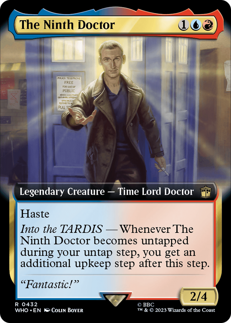 The Ninth Doctor (Extended Art) (432) Foil - Doctor Who