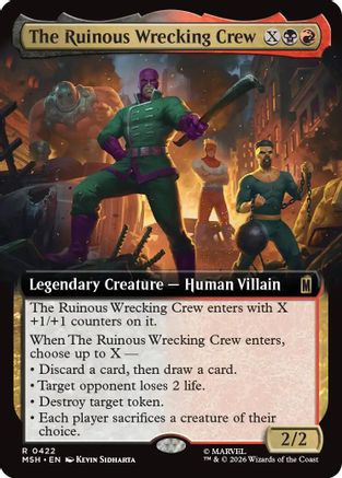 The Ruinous Wrecking Crew (Extended Art) (422) Foil - Marvel Super Heroes