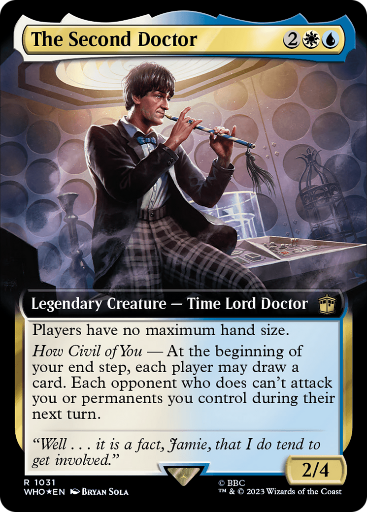 The Second Doctor (Extended Art) (1031) Surge Foil - Doctor Who