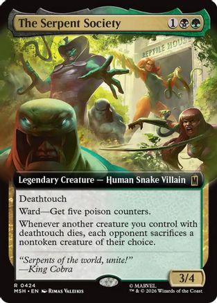The Serpent Society (Extended Art) (424) Foil - Marvel Super Heroes