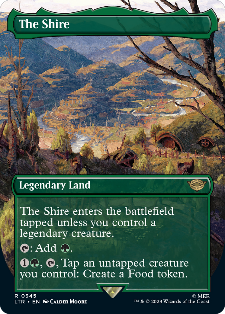 The Shire (Borderless) (345) Foil - The Lord of the Rings: Tales of Middle-earth