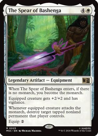 The Spear of Bashenga (025) Surge Foil - Commander: Marvel Super Heroes