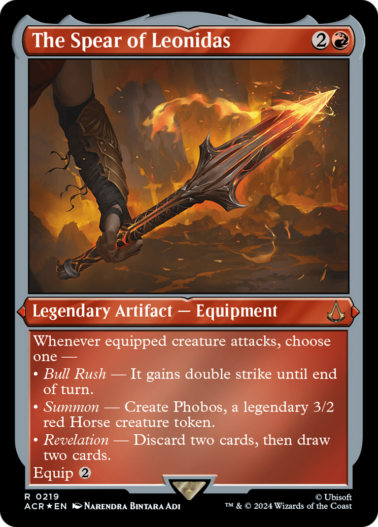 The Spear of Leonidas (219) Etched Foil - Assassin's Creed